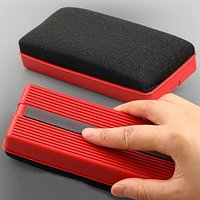 Magnetic Whiteboard Eraser, Dry Erase Board Cleaner for Classroom, Office & Home (Red/Black/Green, Washable)