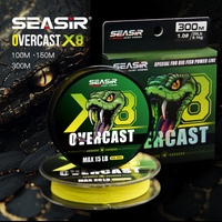 SEASIR Overcast X8 PE Fishing Line 8 Braided Multifilament Japan Quality 100M-300M 15-50LB Main Line For Big Fish Power Line