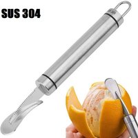 1/2PCS Stainless Steel 304 Orange Slicer Fruit Peeler Tool for Kitchen Home Garden