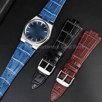 12mm Genuine Leather Watch Strap for Tissot PRX Series T137 407/410 Wrist Band Replacement Bracelet Men Sport Watch Bracelet