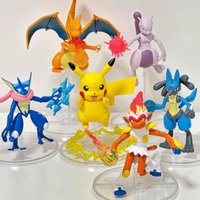In-Stock Original Box Pokémon Building Blocks Toy Pikachu Dolls Infernape Assembly Model Ornament Anime TV Character Gift