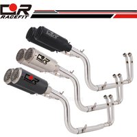 For CF-Moto 450SRS 450SR-S 2024-2025 Exhaust System Single Arm Front Link Double Out Muffler Pipe