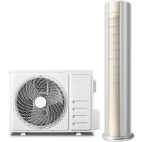 Cylindrical Cabinet Floor Standing Tower air Conditioner 24000btu Inverter Heat Pump Low Noise 220V R32