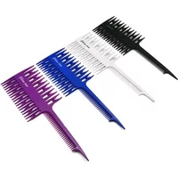 Professional Hair Dyeing Comb Weave Comb Tail Pro-hair Coloring Highlighting Comb Weaving Cutting Hair Brushes for Hairdressing
