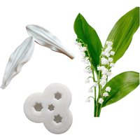 Lily of the Valley Veiners Silicone Molds Fondant Sugarcraft Gumpaste Clay Water Paper Cake Decorating Tools M2113