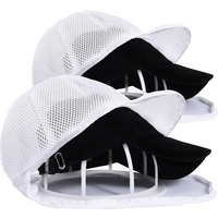 Washing Machine Hat Wash Protector Bag Anti-Deformation Cap Clean Laundry Bag Small Clothes Wash Bag Mesh Organizer Zip Bags