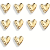 10pcs Refrigerator Magnets, Refrigerator Golden Magnets Small Love Cute Decorative Magnet Set,Heart Magnets
