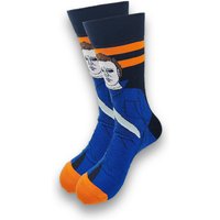 Advanced production of men's socks with newly designed cute patterns.