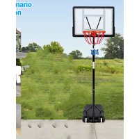 Basketball Hoop Outdoor 5.2-7ft Adjustable for Kids&Youth w/Wheels, Portable Basketball Hoop Goal System in Backyard/Driveway