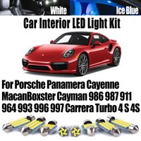 For Porsche Panamera Cayenne Macan Boxster Cayman 986 987 911 964 993 996 997 Carrera Turbo 4 S 4S LED Interior Light Bulbs Kit