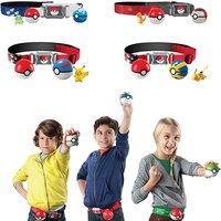 Pokemon Belt Ball Toys Kawaii Pet Elf Pikachu Squirtle Bulbasaur Cosplay Battle Competitive Game Pocket Monster Pocket Ball