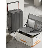 Large Capacity Travel Suitcase Front Opening Wide Pull Rod 24 Inch Business Pull Rod Case 20 Inch Boarding Box Multifunctiona...