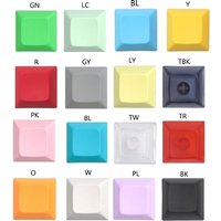 20PCS DSA 1U Keycap Set PBT Blank Keycaps DSA Profile 1U Height Keycap Set For Gaming Mechanical Keyboard
