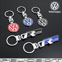 Porte-clés 3D en métal avec emblème, accessoires pour VW Golf Tiguan T-Roc Polo Passat ID.4 T-Cross ID.3 Taigo ID.7 Atlas Beetle