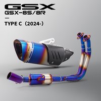 Motorcycle Exhaust Escape Full System Modify Front Link Pipe Connect Muffler For GSX8R GSX-8S GSX 8R GSX8S