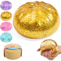 5.5cm Dumpling Squishy, Glitter Maltose Stress Ball, Bao Bun Mystery Box, Aesthetic Fidget, Slow Rebound Anxiety Relief Toy