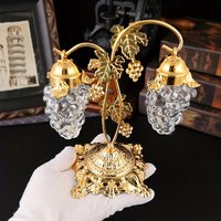 Vintage Gilt Grape-Shaped Spice Shaker Kitchens Accessories Kitchen Countertop Pepper Salt Spice Jar Storage Rack Ornament Gifts