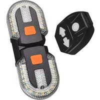 USB Rechargeable Wireless LED Bike Turn Signal Light with Remote Control Safety Rear Taillight for Cycling