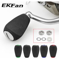 EKFan EVA 7.6G Knobs Suit 4MM Axle Shaft 7x4x2.5MM Bearings For Spinning Bastcast Reel Wheel Handles Parts Accessory