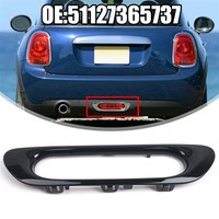 For MINI F55 F56 F57 2013-2016 Rear Fog Light Lamp Cover Bezel Trim 51127365737 ABS Plated Bright Black