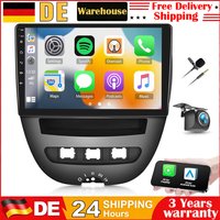 Neues 10-Zoll-Android-13-Doppel-DIN-Autoradio 2GB+64GB Touchscreen-Autoradio Multimedia-Videoplayer für Peugeot 107 Citroen C1 2005-2014 mit Unterstützung für Wireless Carplay & Android Auto,