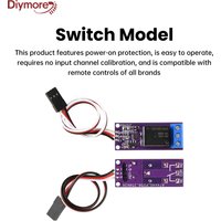 Universal Switch 3.3-15V PWM Switching Flight Light Controller RC Model Car Relay Switch with Wide Voltage Range