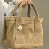 Cloth Bag Canvas Simple Bag Canvas Bag Style Lunch Box Hand-held Multi-layer Bento Bags Casual Handbags Shopping Bags New