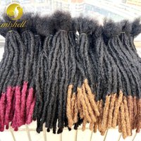 10inch Colored Handmade 0.6cm Inter Loc Extension Human Hair 100% Human Hair Loc Dreadlock Extensions for Women Men Kids