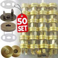 5/50set Magnetic Snap Button Invisible No-stitch Bag Fasteners Clasps Handbag Purse Crafts Parts Mini Wallet Adsorption Buckles