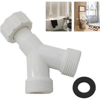 Dishwasher Washing Machine Y Tee Connector Adapter Double Inlet Junction Split Pipe Connection Three-Way Adapter