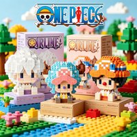 One Piece Block World | Sun God Nika Luffy Chopper Ace Buggy | 3D Micro Building Blocks Assembly Figure Toys Gifts