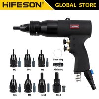 HIFESON – pistolets à écrous pneumatiques autobloquants, insérer des rivets à filetage pour écrous en aluminium et en fer