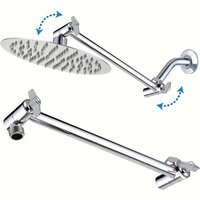 ABS Adjustable Shower Arm Universal Connection Adjust Angle to Upgrade Shower 11Inch Anti-leak Shower Extension Arm