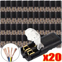 Universal Fast Electrical Connection Clip 18-22AWG Quick Splice Wire Connector No-Strip Terminal Block for 10A 300V ABS Cable