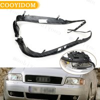 Car Front Headlight Seal Cover Trim Ring For Audi A6 C5 2002 2003 2004 2005 Car-styling Molding Strip 4B0941191A 4B0941192A