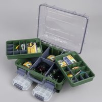 Outdoor Camping Fishing Box Portable Waterproof Fish Bait Organizers Camping Storage Box For Hiking Trip Fishing