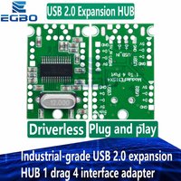 1~5PCS Industrial-grade USB 2.0 expansion module HUB 1 drag 4 interface adapter development board drive EGBO