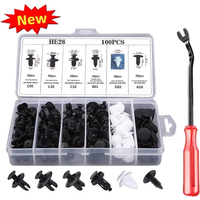 Auto Fastener Clip Mixed Car Body Push Retainer Pin Universal Car Bumper Retainer Rivet Door Trim Panel Fastener Buckle Tools