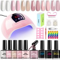 LIMEGIRL Nail Gel Oil Set UV LED Nail Light Gel Nail Kit Semi-Permanent Gel Varn Professional Nail Polishing Art Tool Set