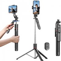 WIFIT Selfie Stick with Adjustable Tripod, 360° Shooting, Detachable Phone Holder, Bluetooth,1.7m Telescopic,Android/iOS
