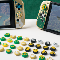 4pcs for Zelda Silicone Soft Thumb Stick Grip Cap Protective Cover For Switch Oled NS Lite Joy-con Controller Thumbstick Case