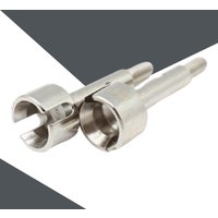 2x RC Rear Axle Cups Easy to Install Adapter Replacement Part Metal Wheel Stub Axle Shafts for Wltoys 124008 124010 1/12 RC Car