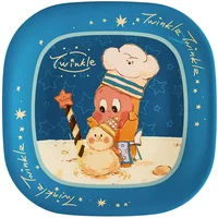 POPMART Twinkle Twinkle Moon Gelato Series Square Plate Tableware Blind Box Toys Kawaii Anime Action Figure Surprise Mystery