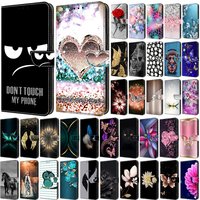 For Samsung A16 5G SM-A166B Case Painted Pattern Wallet Flip Book Cover on For Samsung Galaxy A16 A 16 A36 SM-A366E Case Fundas