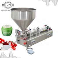 HAIZHOU Semi Automatic Single Head Paste Filling Machine Pneumatic 100-5000ml Cream Sauce Honey Cosmetic Filling Equipment G1WGD