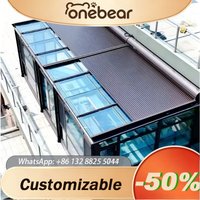 Any Size Custom Modern Fixed Aluminum Awning Polyurethane Roof Outdoor UV Heat Resistant Electric Adjustable Canopy