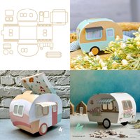 Kleiner Camper 2026 New Metal Cutting Dies For DIY Scrapbooking Crafts Maker Photo Album Template Handmade Decoration