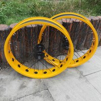 Kalosse-Mountain Bike Wheels, 2 Bearings Hubs, 20 Inch Snow Bicycle Wheel, 135mm, 190mm, 20x4.0