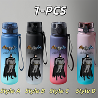 New 650ml Batman Arkham Collection BPA Free Water Bottle Large Capacity Portable Sports Outdoor Anime Drinking Cup Holiday Gift