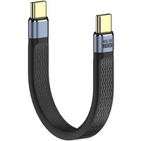 5.1 Inch Fast Charging Short Cable USB C To USB C Cable,PD240W Fast Charge 40Gbps Data Transfer 8K@60Hz Audio/Video Compatible